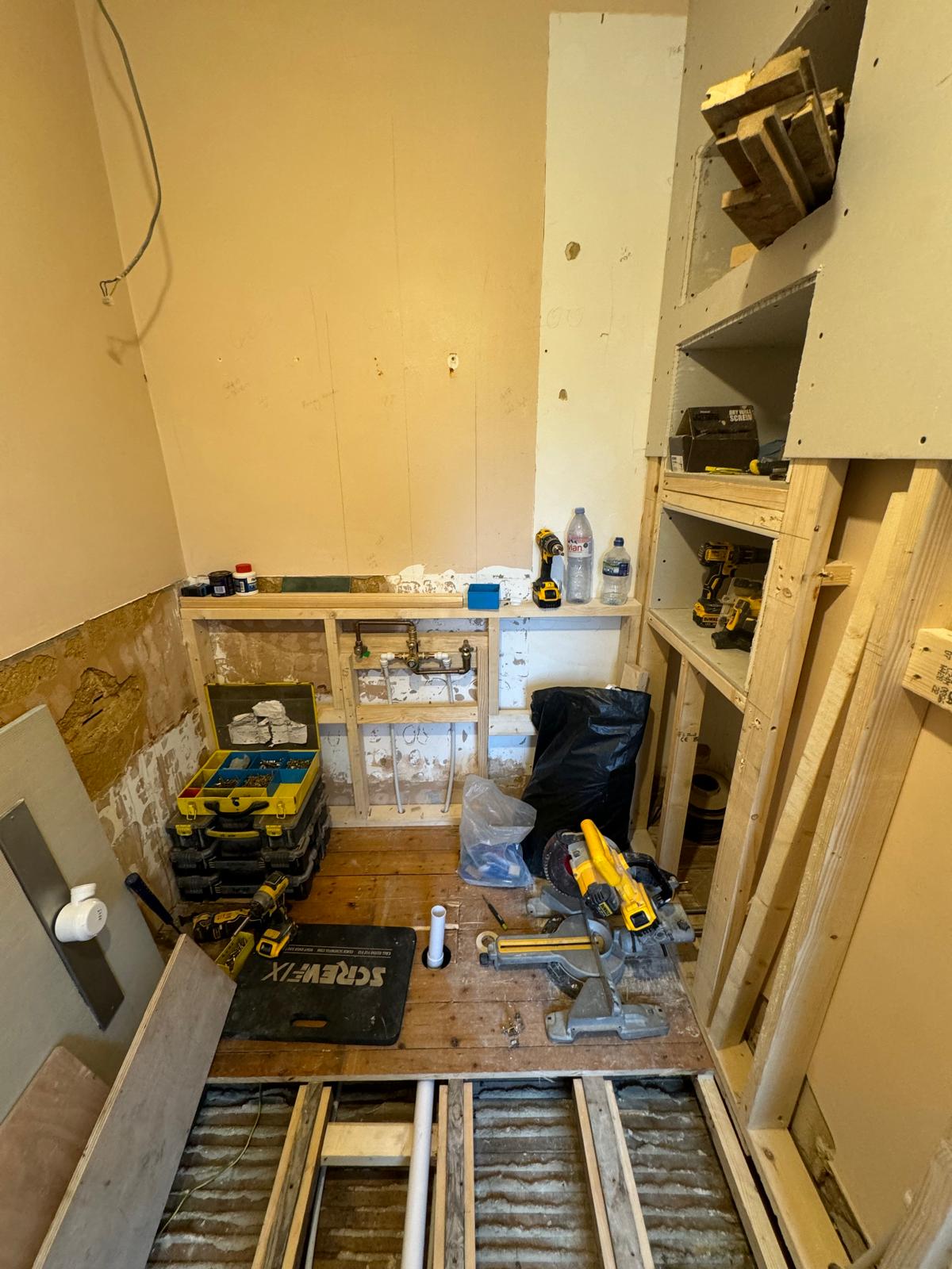 Bathroom refit — strip-out underway