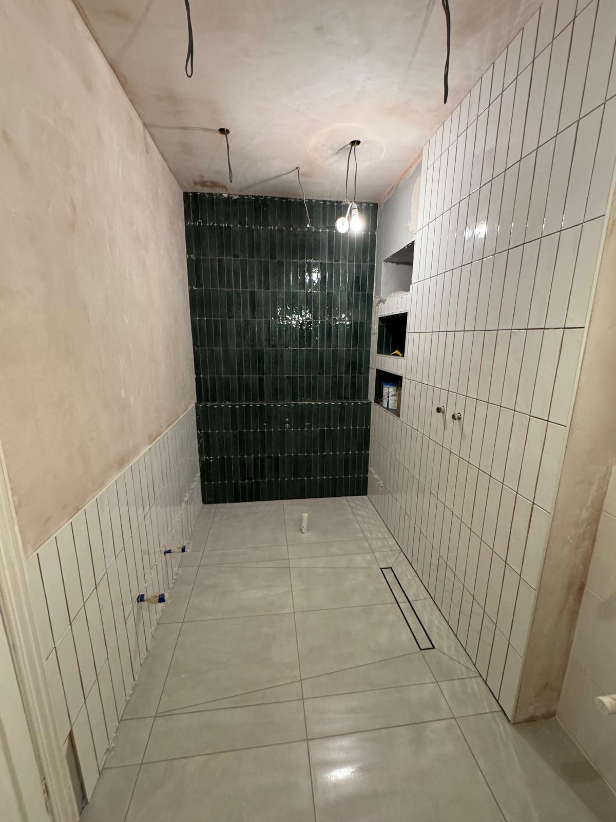 Bathroom refit — new tiling going in