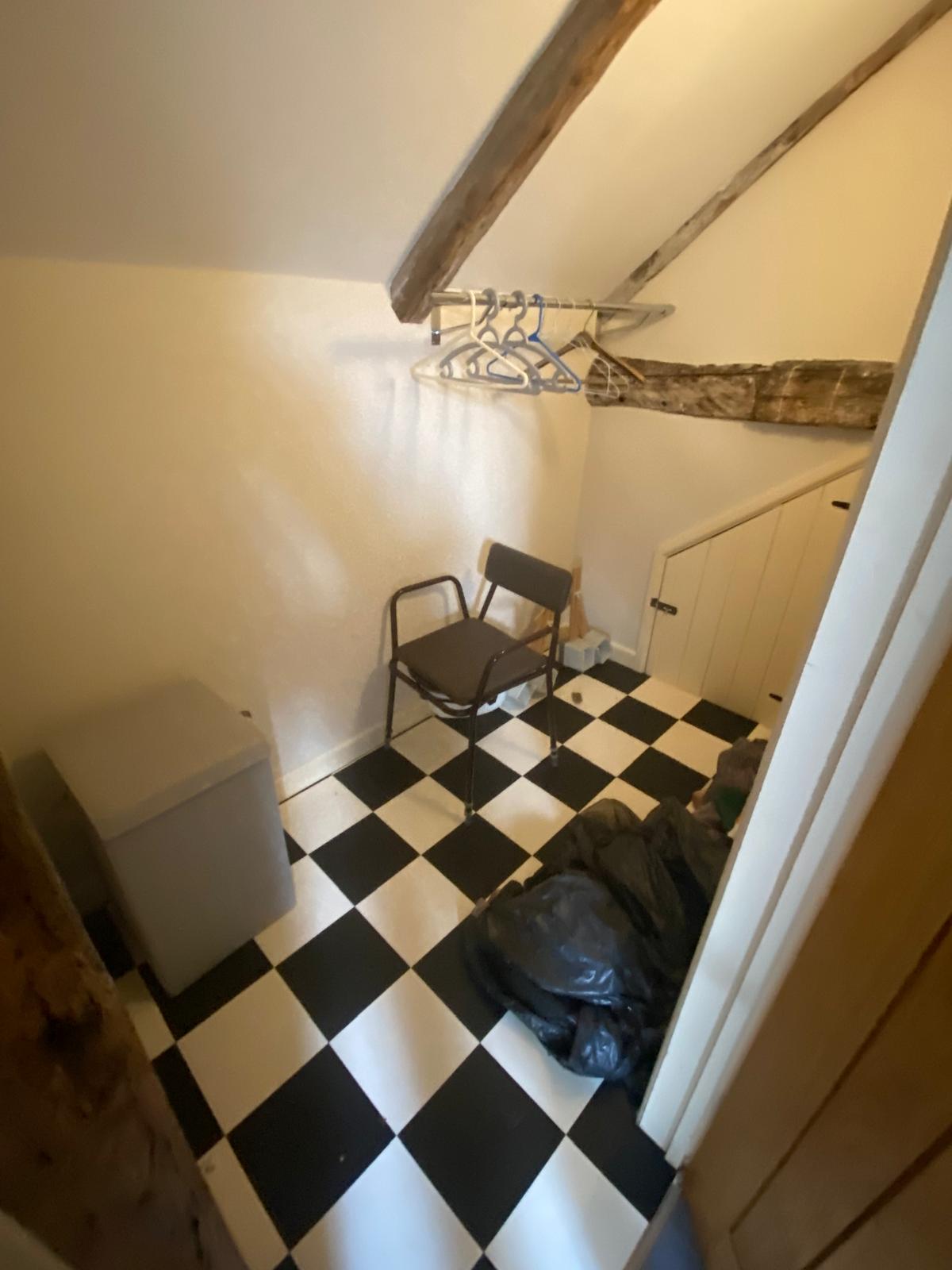 Loft conversion — before, loft space cleared ready for work