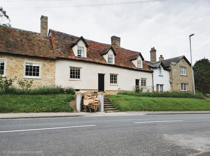 Period renovation — completed exterior with cream render
